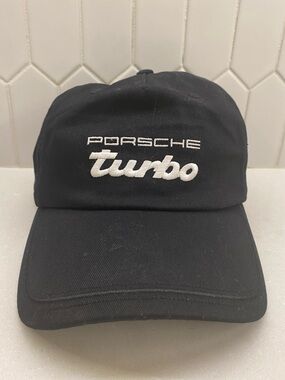 Porsche Turbo Puma Strap Back Hat Black 911 912 Gt4 Automotive Racing